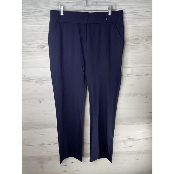 Tapata Pants Womens XL Navy Blue 29 Inseam Stretch Workwear High Rise Pockets - Picture 1 of 12